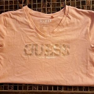 Guess Tee With Rhinestone Detail Sz L NWOT